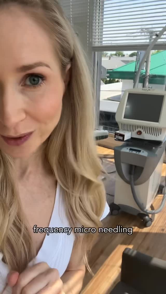 Instagram post by @drwhitneybowe for Dermstore. Caption reads: Thinking about radiofrequency microneedling?....