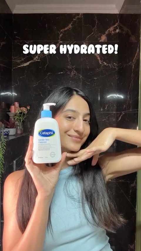 Instagram post by @aarushehehe for Cetaphil. Caption reads: Living my best life with Cetaphil Gentle Skin....