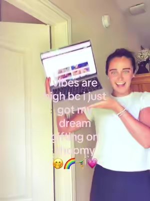 TikTok post by @mariah.ledbetter for Roller Rabbit. Caption reads: 🐇🐇🐇 screaming crying throwing up. @Roller....