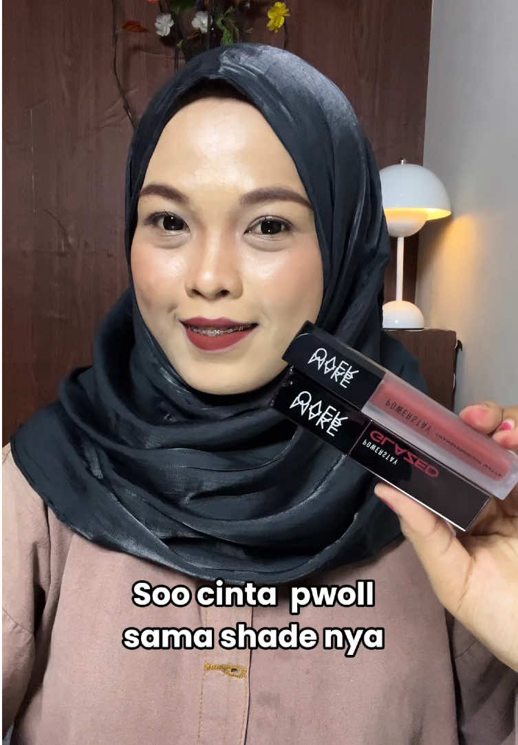 TikTok post by @dininurtyastuti2 for Make Over. Caption reads: #RedLips #MakeOverDeepRed #ForyouBeautyFestival....