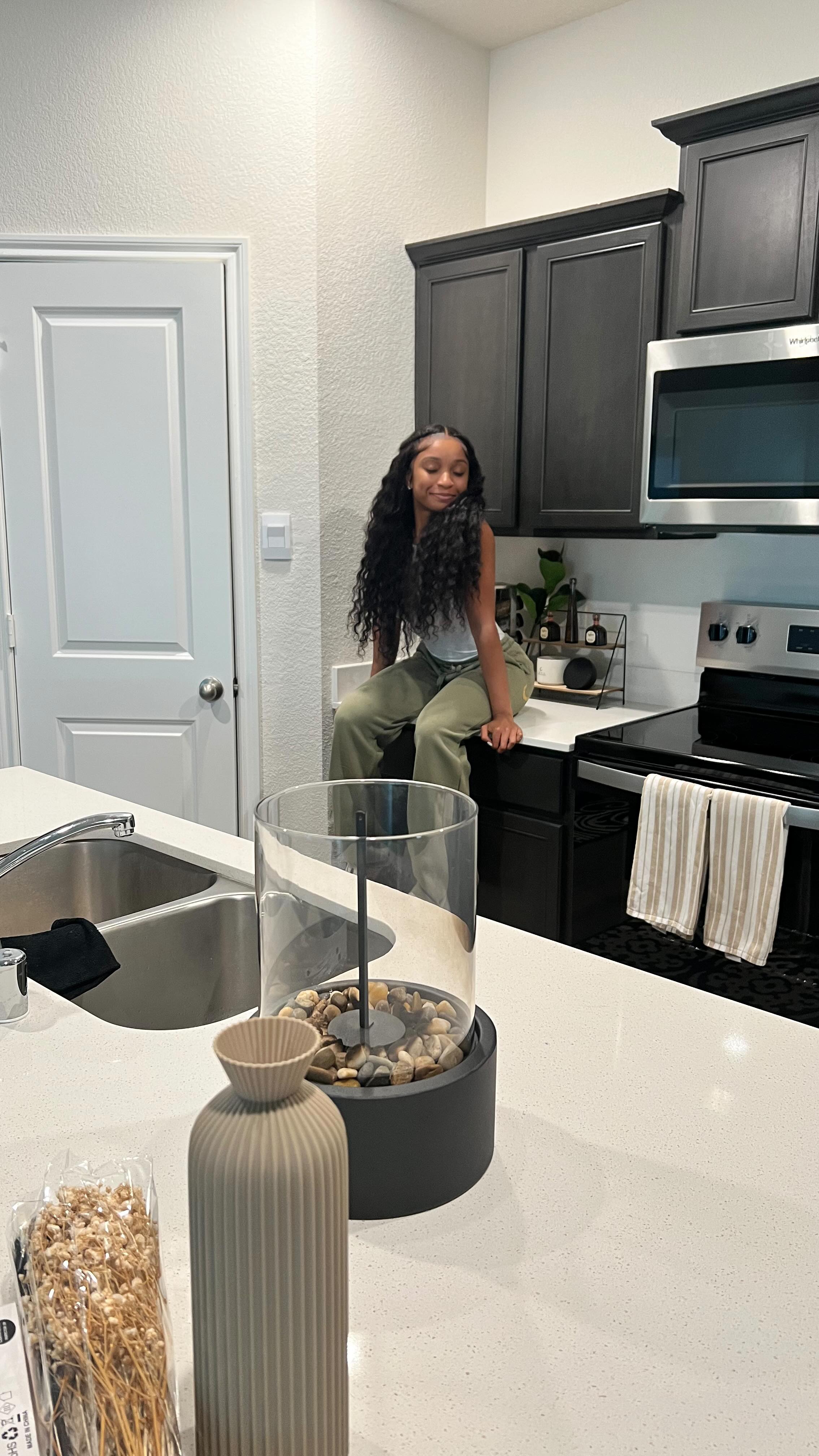 Instagram post by @obviaunii for Wayfair. Caption reads: #ad I’ve been having such a peaceful time....