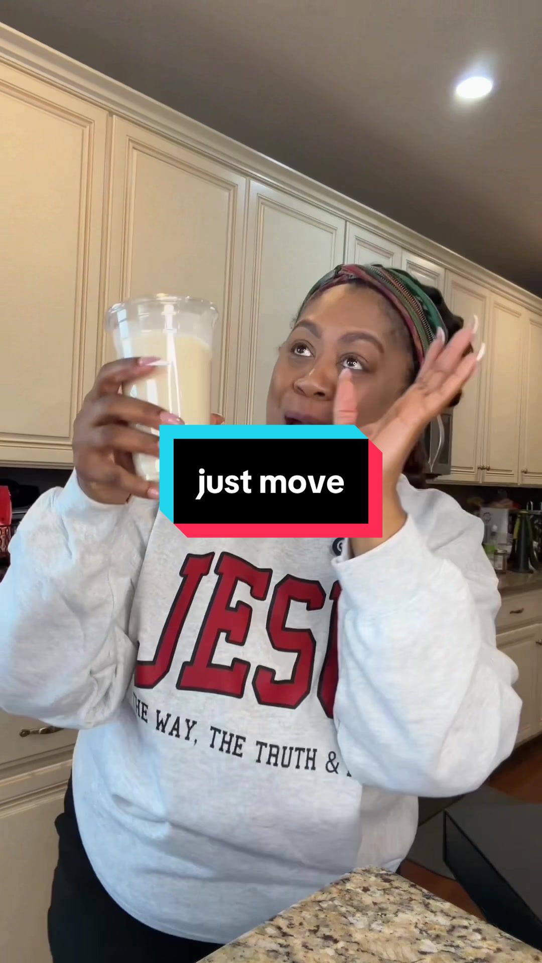 TikTok post by @plussizeandbossy for Just Move Supplements. Caption reads: [...] #crownedlegacybhm @Just Move Supplements.