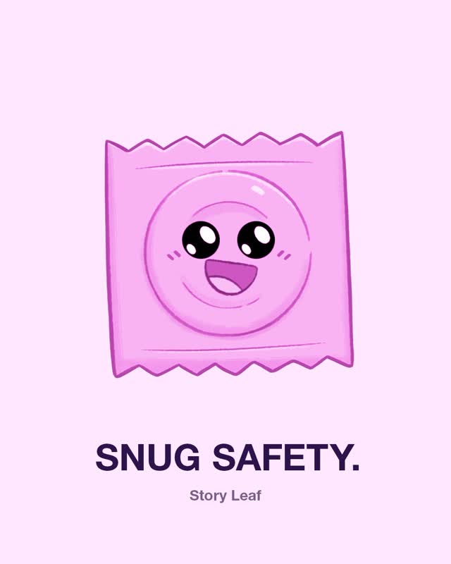 Instagram post by @story_leaf for GIPHY. Caption reads: A snug fit = secure, safe, and effective 🩷 Find....