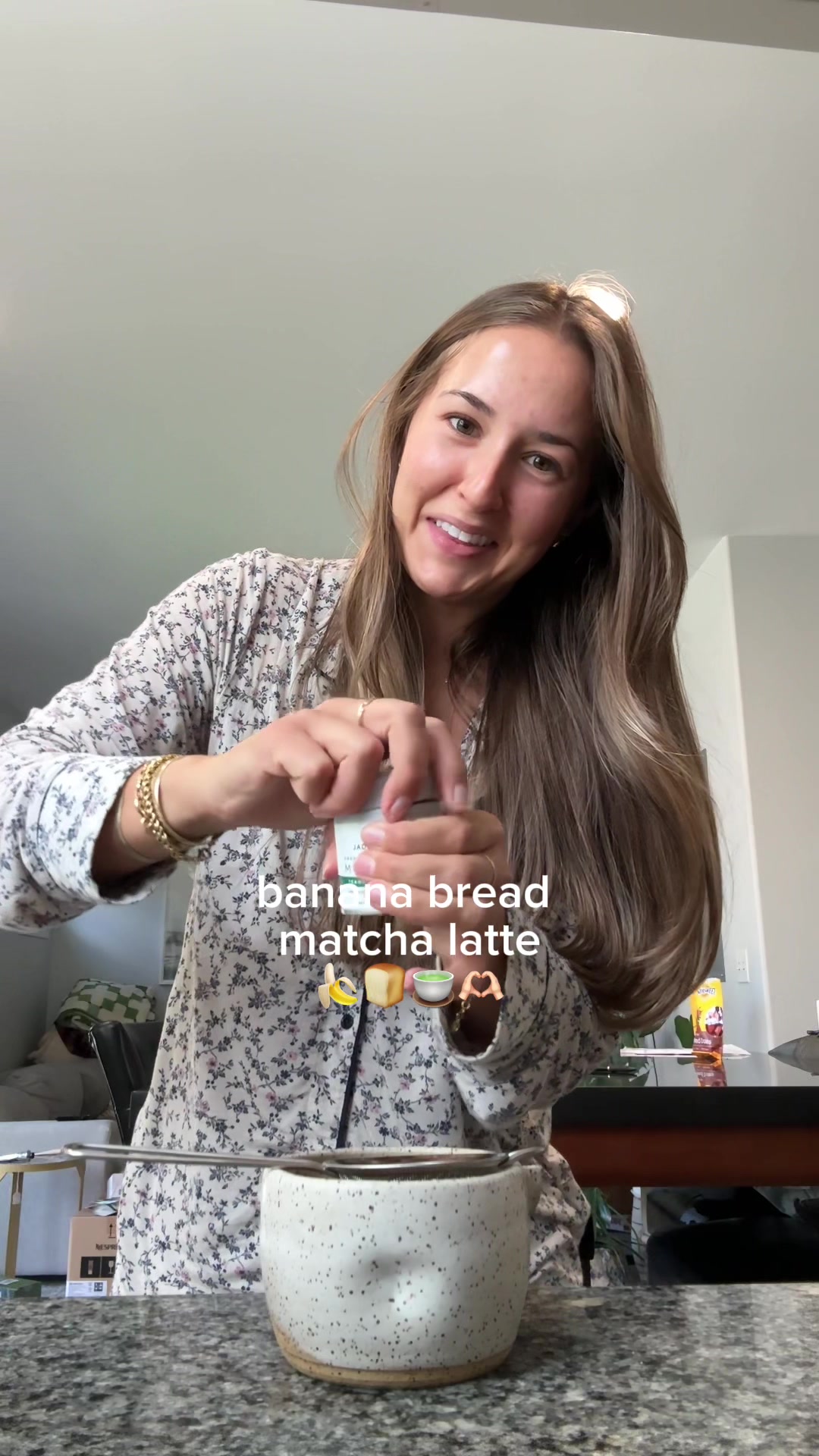 TikTok post by @autumnacord for Jade Leaf Matcha. Caption reads: [...] #jadeleaf #nationalmatchaday @Jade Leaf....