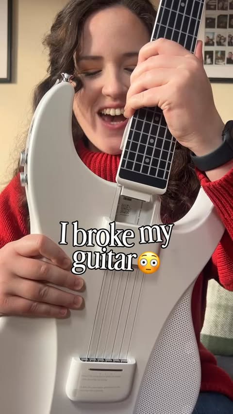 Instagram post by @jadethorntonmusic for Aeroband. Caption reads: [...] guitar😭😭 jk😉 The lovely people at....