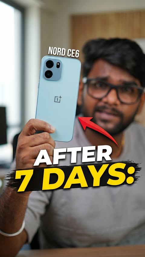 Instagram post by @rvtechtamil for OnePlus. Caption reads: OnePlus Nord CE6 After 7 Days🧐🔥 [...].