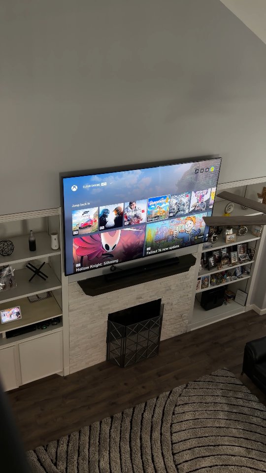 Instagram post by @booredatwork for LG USA. Caption reads: #AD @LGUSA Gaming just leveled up! The LG QNED evo....