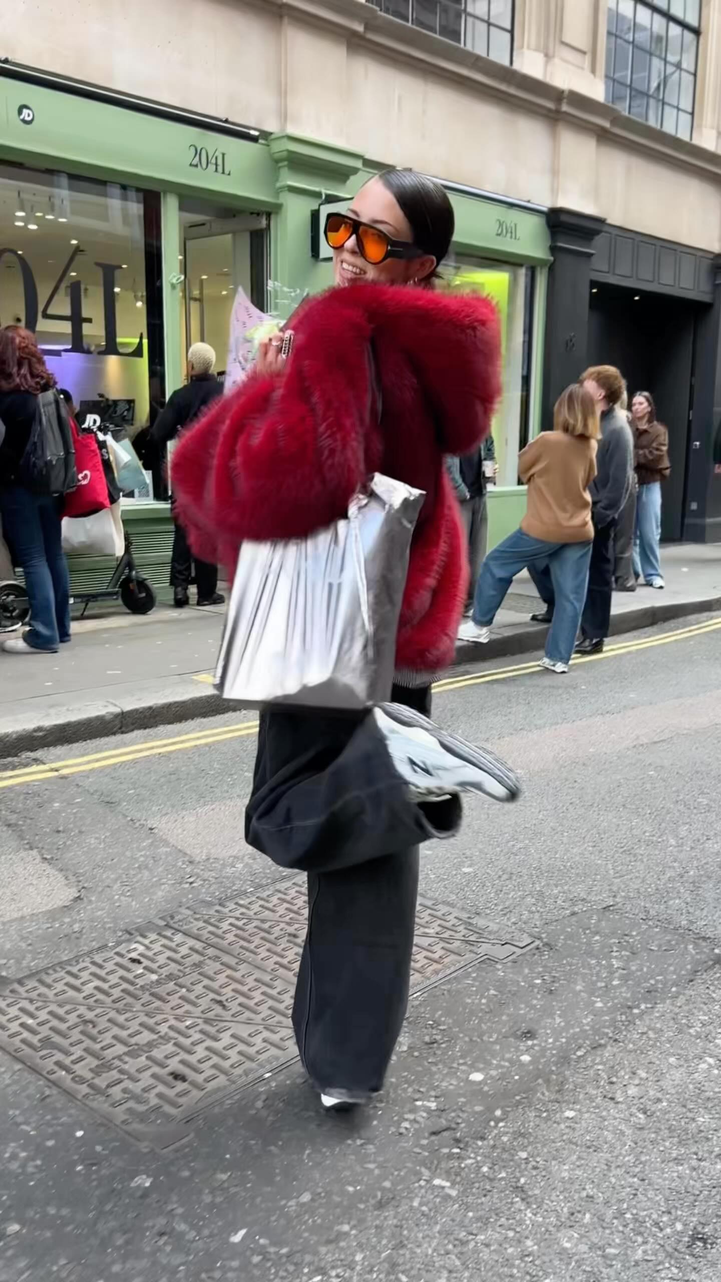 Instagram post by @uniformdisplay for JD Sports. Caption reads: Join us as we celebrate New Balance's 204L, THE....