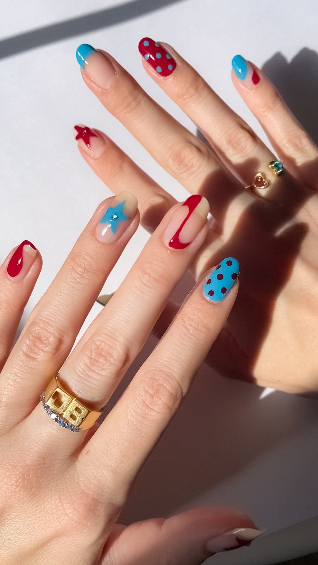 Instagram post by @nail.betch for Jewlr. Caption reads: Matching my mani to my new jewels from @jewlr....