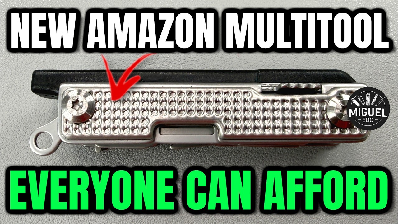 YouTube post by @MiguelEDC for Kizer Knives. Caption reads: This AMAZON Multitool CHANGED the Game – Here’s....