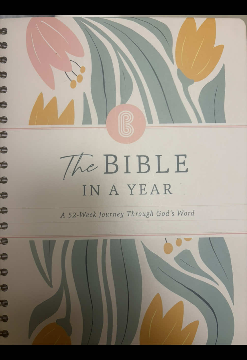 TikTok post by @scorpiobby1603 for Spiral Bible. Caption reads: [...] #biblestudy #bibleinayear #spiralbible....