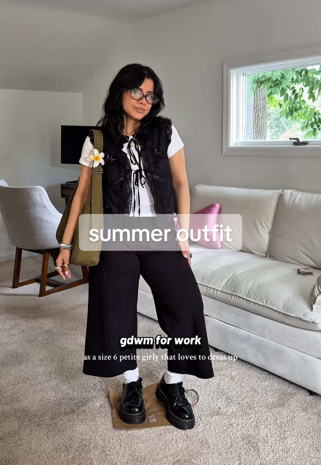 TikTok post by @planzee_ for BAGGU. Caption reads: [...] @Dr. Martens @hollister @LOFT @BAGGU @ZARA....