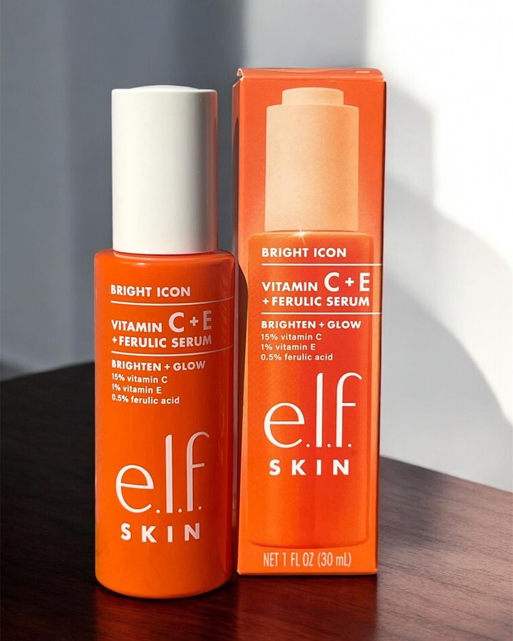 Instagram post by @_lana.t._ for BzzAgent. Caption reads: Bright Icon Vitamin C + E + Ferulic Serum 

✨....