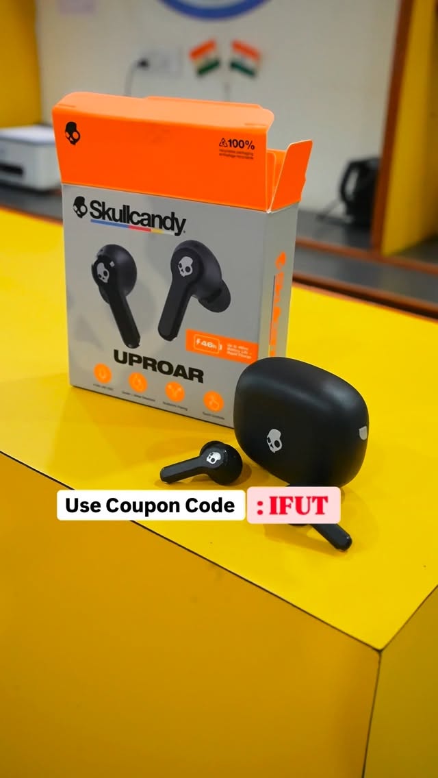 Instagram post by @banarsi.vibes for Skullcandy. Caption reads: Unleash the Uproar TWS by Skullcandy 🎧🔥
All the....