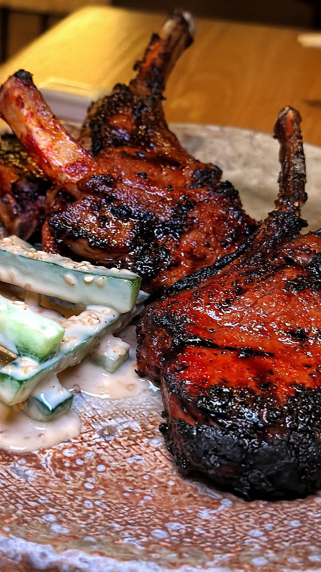 Instagram post by @ks_ate_here for ROKA. Caption reads: at @rokarestaurant.uk pic your hero - the LAMB....