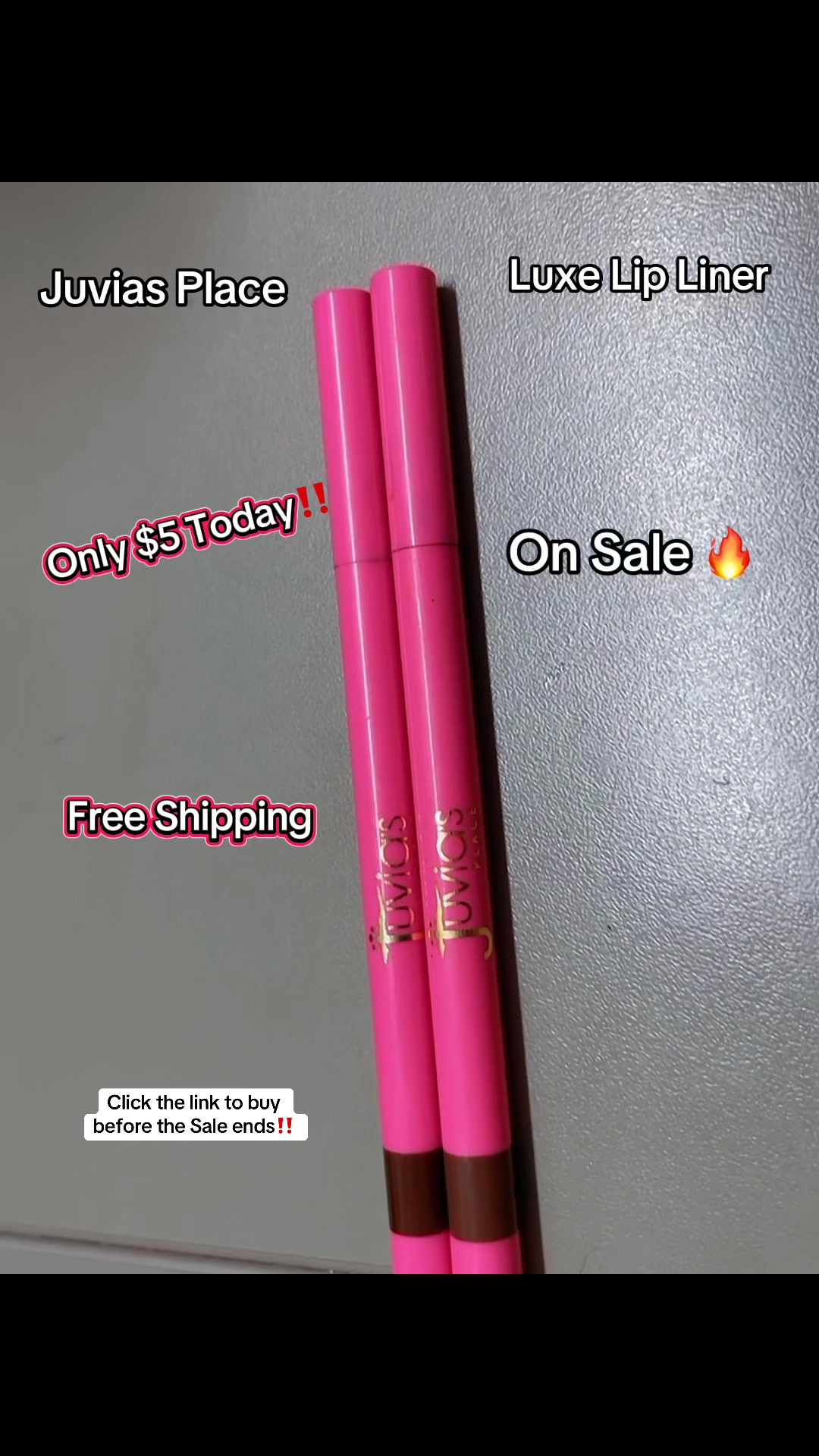 TikTok post by @brittshanelle for Juvia’s Place. Caption reads: @Juvia’s Place #lipliner #lipliner [...].