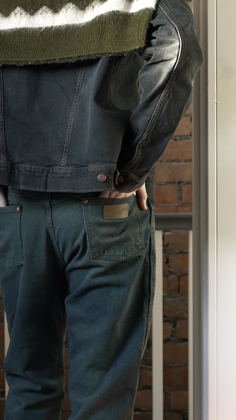 Instagram post by @torbian.hd for Wrangler. Caption reads: [...] for your daily go-to pair of denim.....