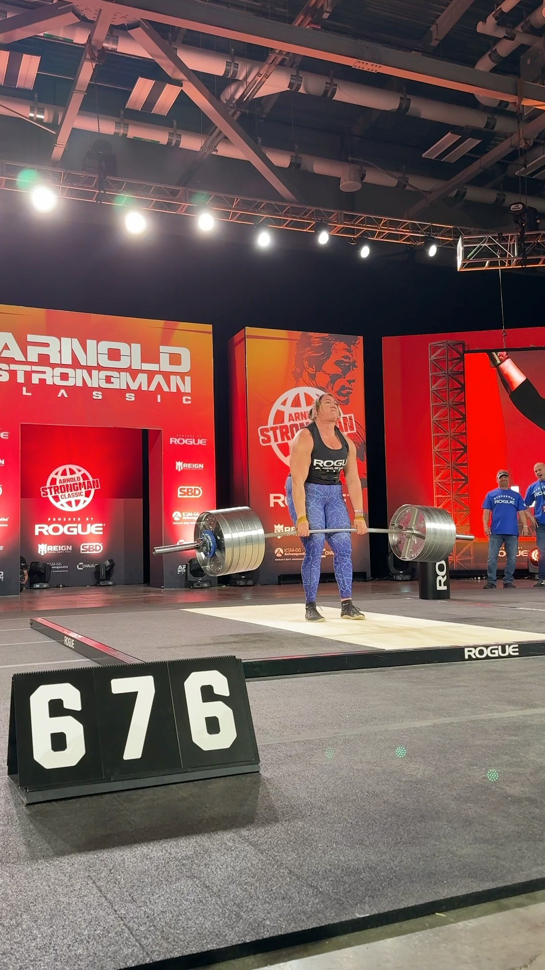 Instagram post by @lucyunders_strongwoman for Reign Body Fuel. Caption reads: Lucy Underdown has done it again ‼️

A NEW Women’s....