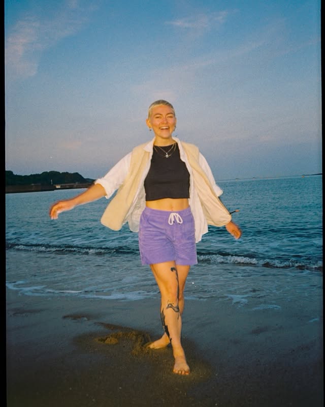 Instagram post by @hej.jade for Passenger. Caption reads: Memories on film collecting shells, wandering....
