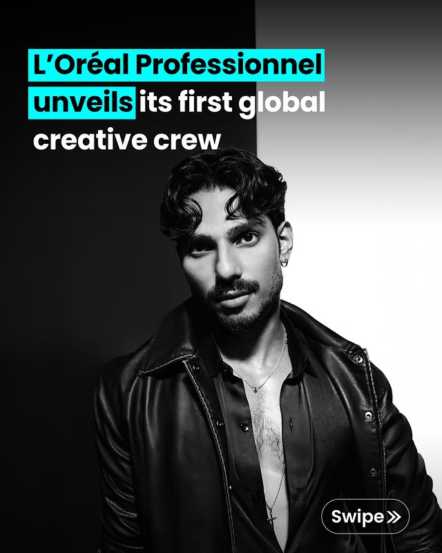 Instagram post by @lorealpro_education_india for Social Samosa. Caption reads: L’Oréal Professionnel launches its first crew of....