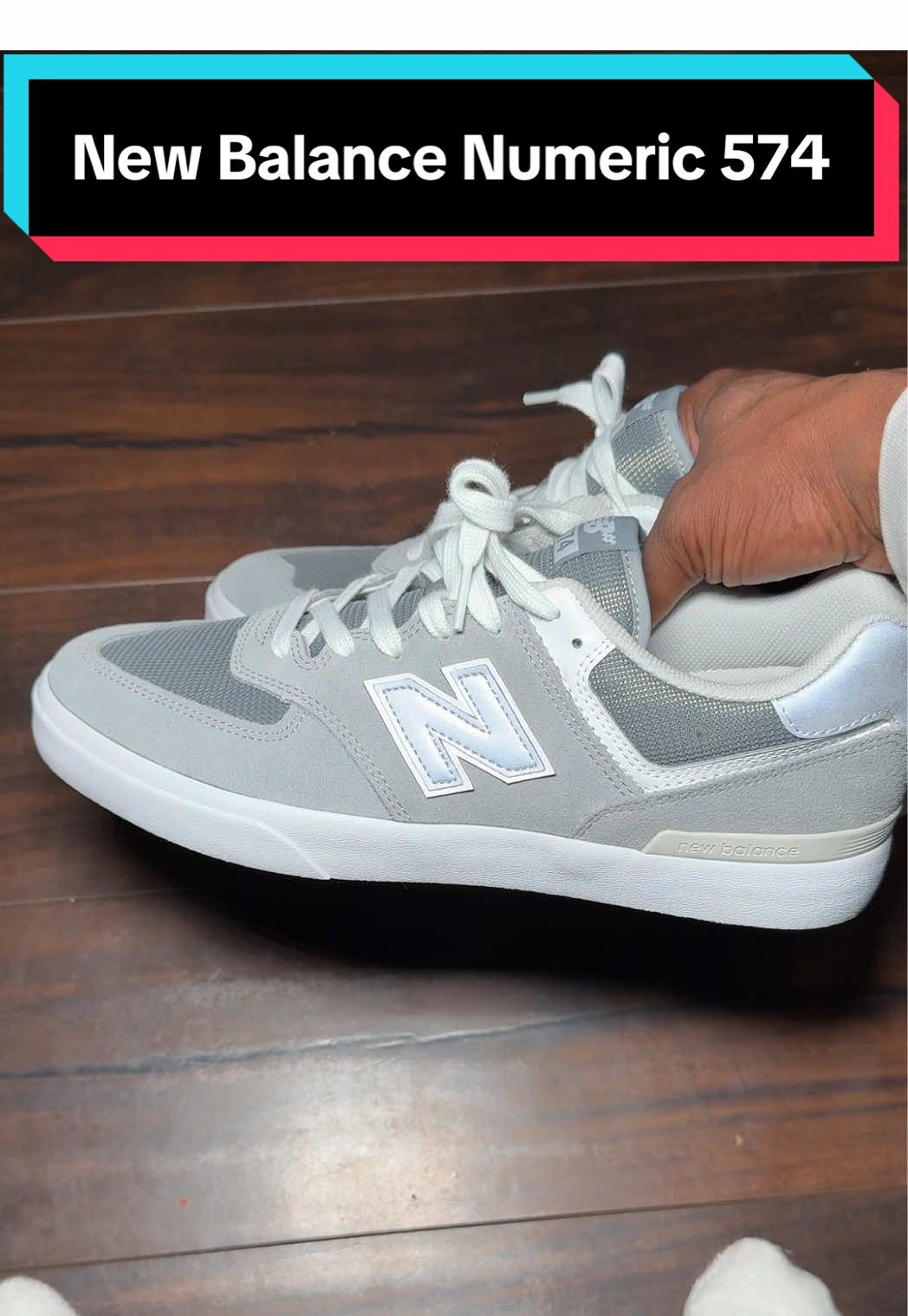 TikTok post by @1_motivated_dad for Tillys. Caption reads: [...] be some of the coldest New Balance 🔥....