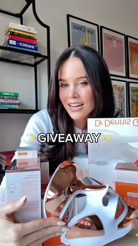 Instagram post by @julietmackayy for Dr Dennis Gross. Caption reads: ✨GIVEAWAY✨ I’m so excited to give two of you some....