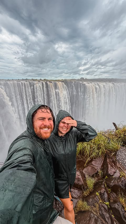 Instagram post by @thattravelcouple for G Adventures. Caption reads: [...] 🌍 ad | This was half way through our....