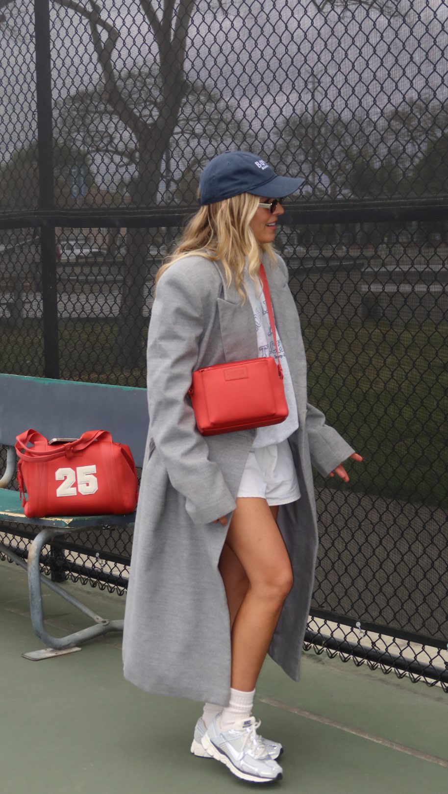 Instagram post by @ashbegash for Dagne Dover. Caption reads: sport mode activated @dagnedover use code....