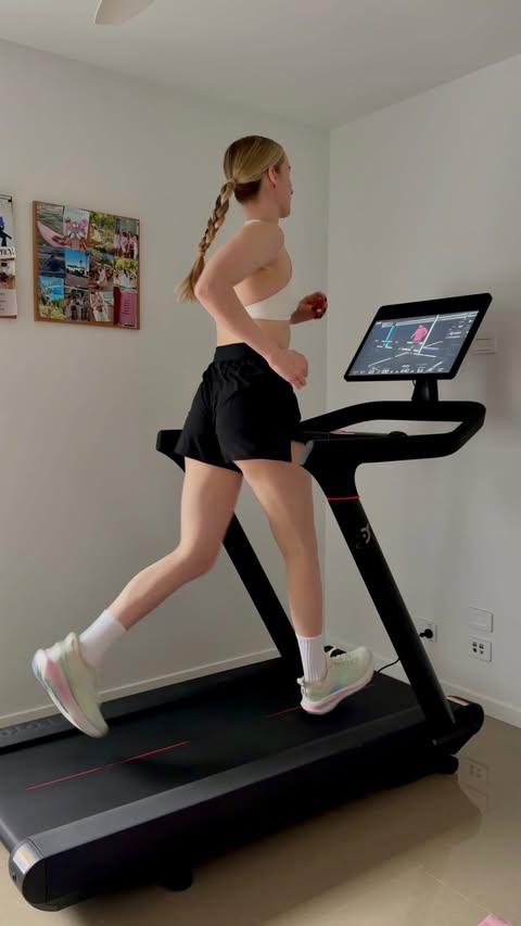 Instagram post by @bechardgrave for Peloton. Caption reads: Locking in for 2027 thanks to my @onepeloton 🔒....