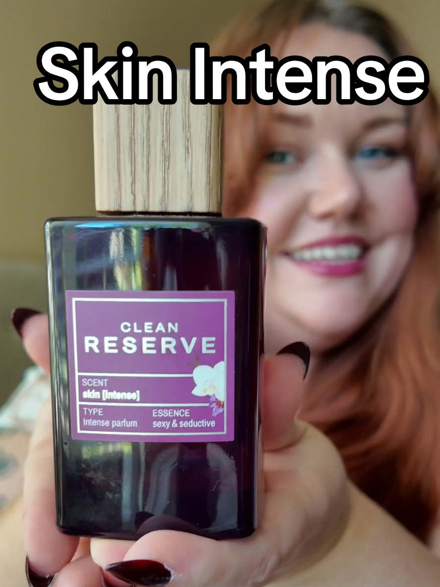 TikTok post by @perfumedisco for Clean Beauty. Caption reads: Introducing the new Skin  Intense #cleanpartner....