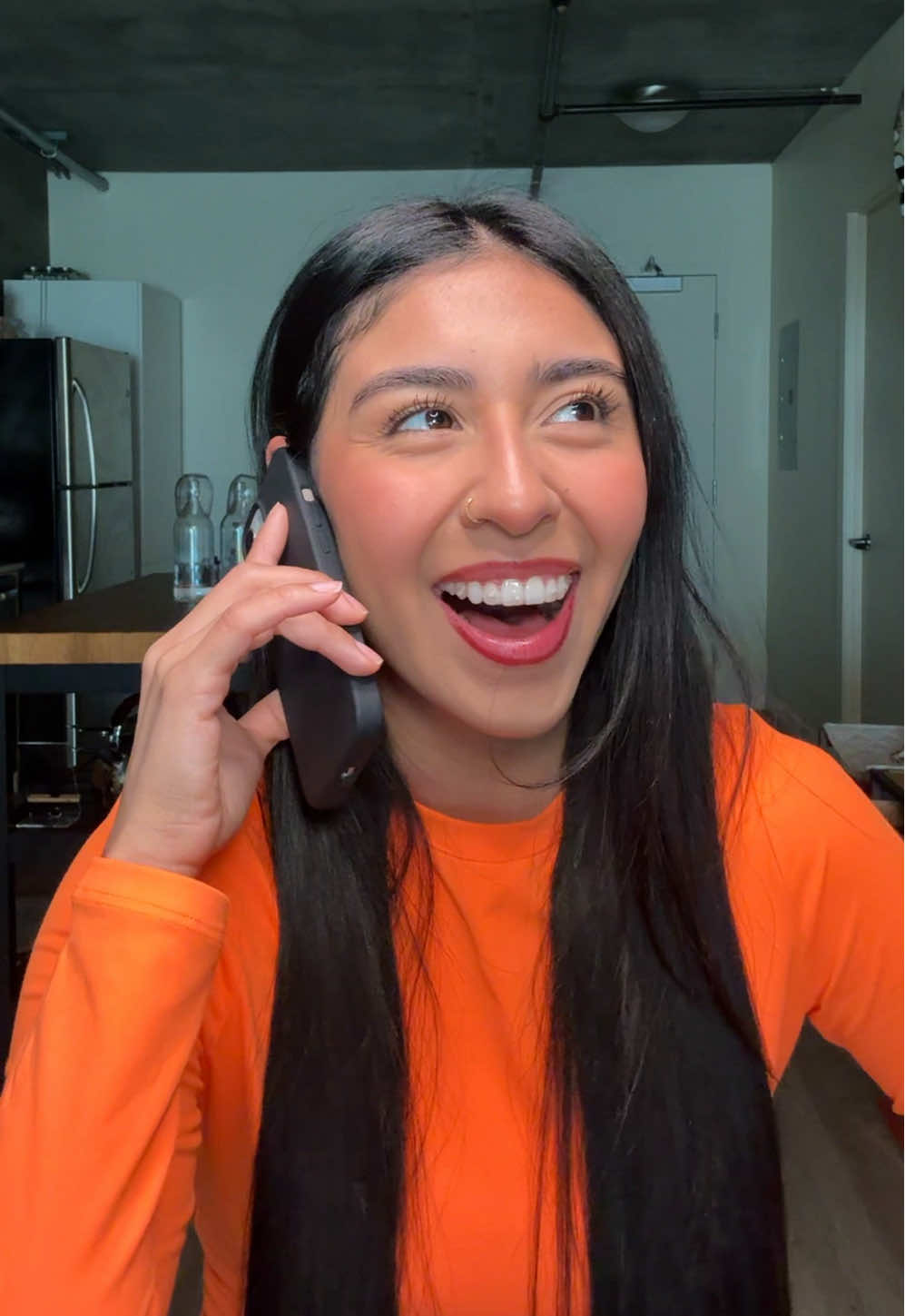 TikTok post by @daliaelichavez for Boost Mobile. Caption reads: #ad No longer my biggest adulting fear! 🧡 Visit....