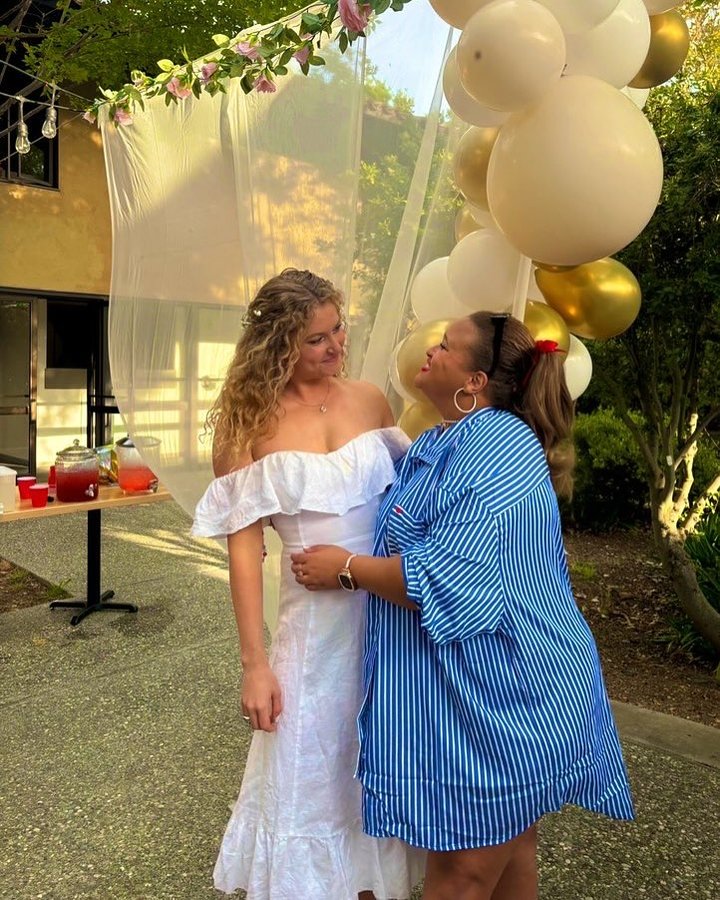 Instagram post by @j.fin for Parade. Caption reads: @parade saving me when @lily_j2020’s bridesmaid....