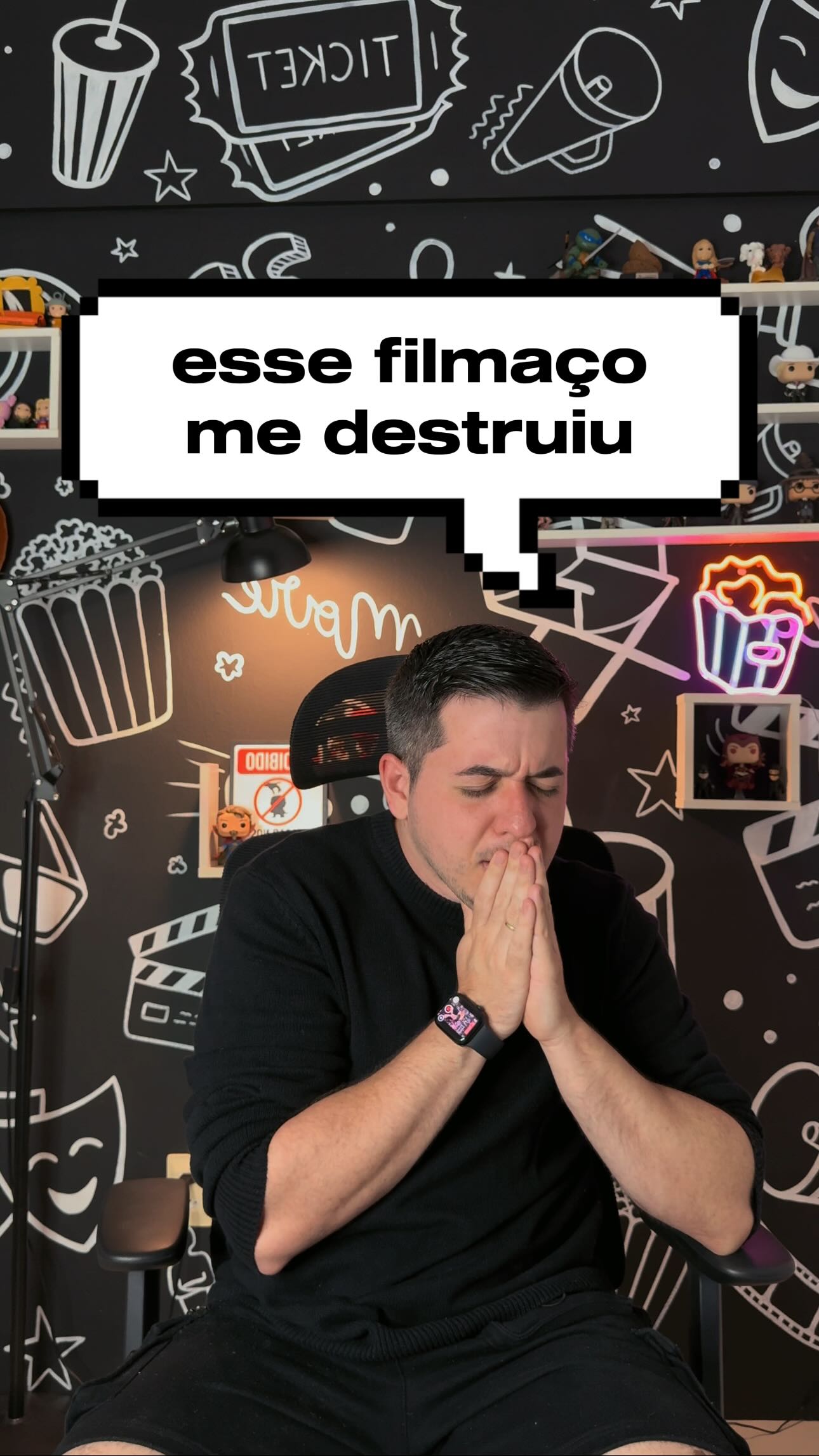 Instagram post by @maratonize for Disney plus. Caption reads: (SPOILER ALERT) Esse filmaço provavelmente foi o....