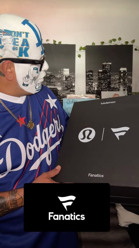 Instagram post by @la_baseballhead for Major League Baseball. Caption reads: Huge shoutout to @fanatics @mlb for this....