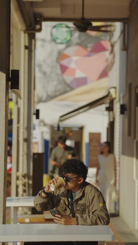 Instagram post by @gladysvctry for VisitSingapore. Caption reads: Ketika Arrafy yang Bandung vibes ketemu Singapura....