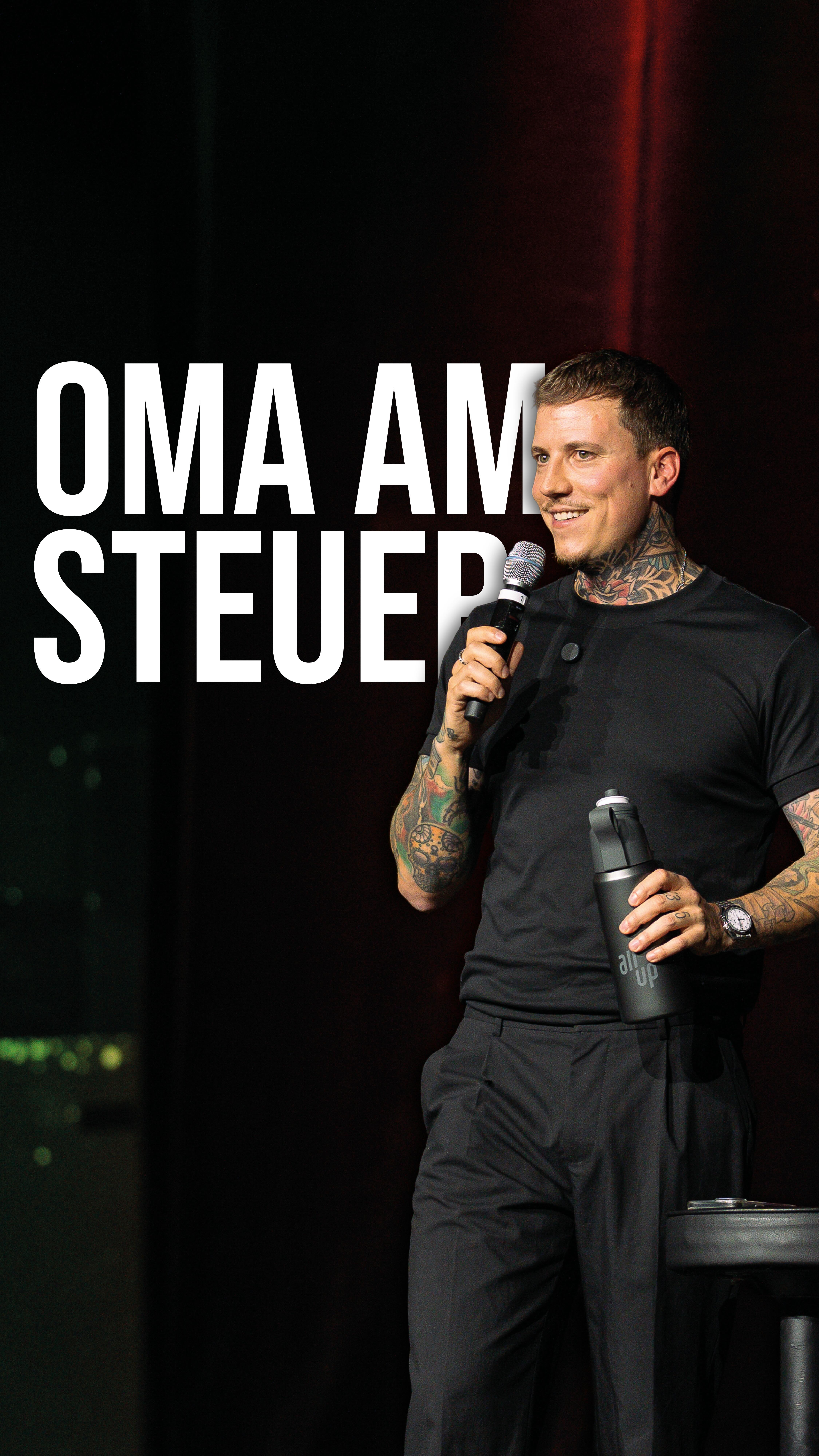 Instagram post by @fabio_landert for air up. Caption reads: Oma am Steuer!? 🤯

#fabiolandert #comedy....