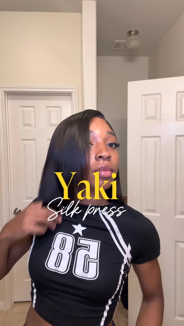 Instagram post by @__myarenee._ for Geeta Hair. Caption reads: So ready for silk press season! @geetahair_com !....