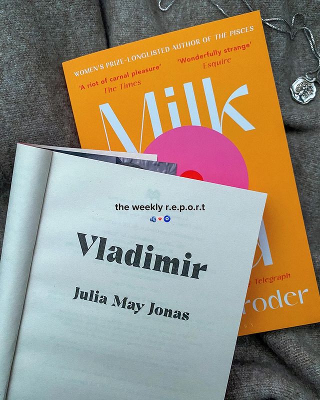 Instagram post by @daisdoesbooks for Birthdate. Caption reads: the weekly report 🫐💌

..hey😌 let’s catch up!

i....