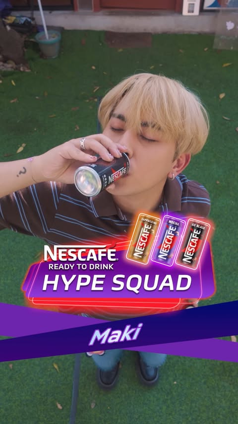 Instagram post by @clfrnia_maki for NESCAFÉ Philippines. Caption reads: a full day 🤝 a drink that keeps the hype up ★....