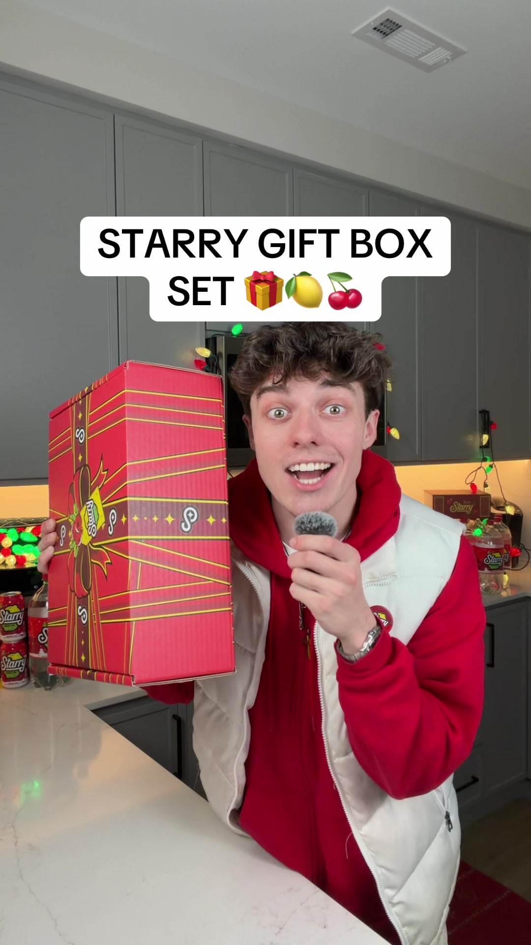 TikTok post by @okcron for Starry. Caption reads: #STARRYPartner @Starry Get a FREE set of STARRY®....