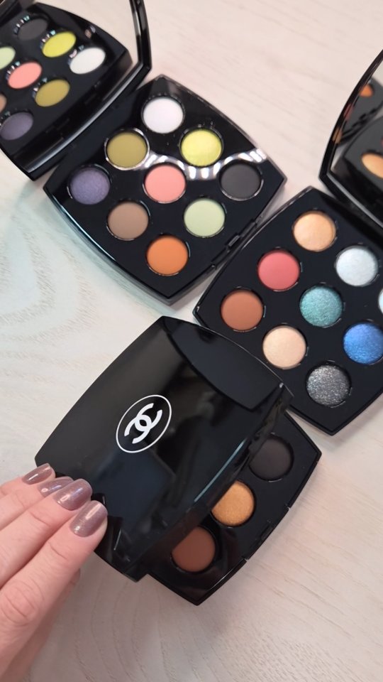 Instagram post by @chloemorello for CHANEL. Caption reads: Really excited to see palettes like this from....