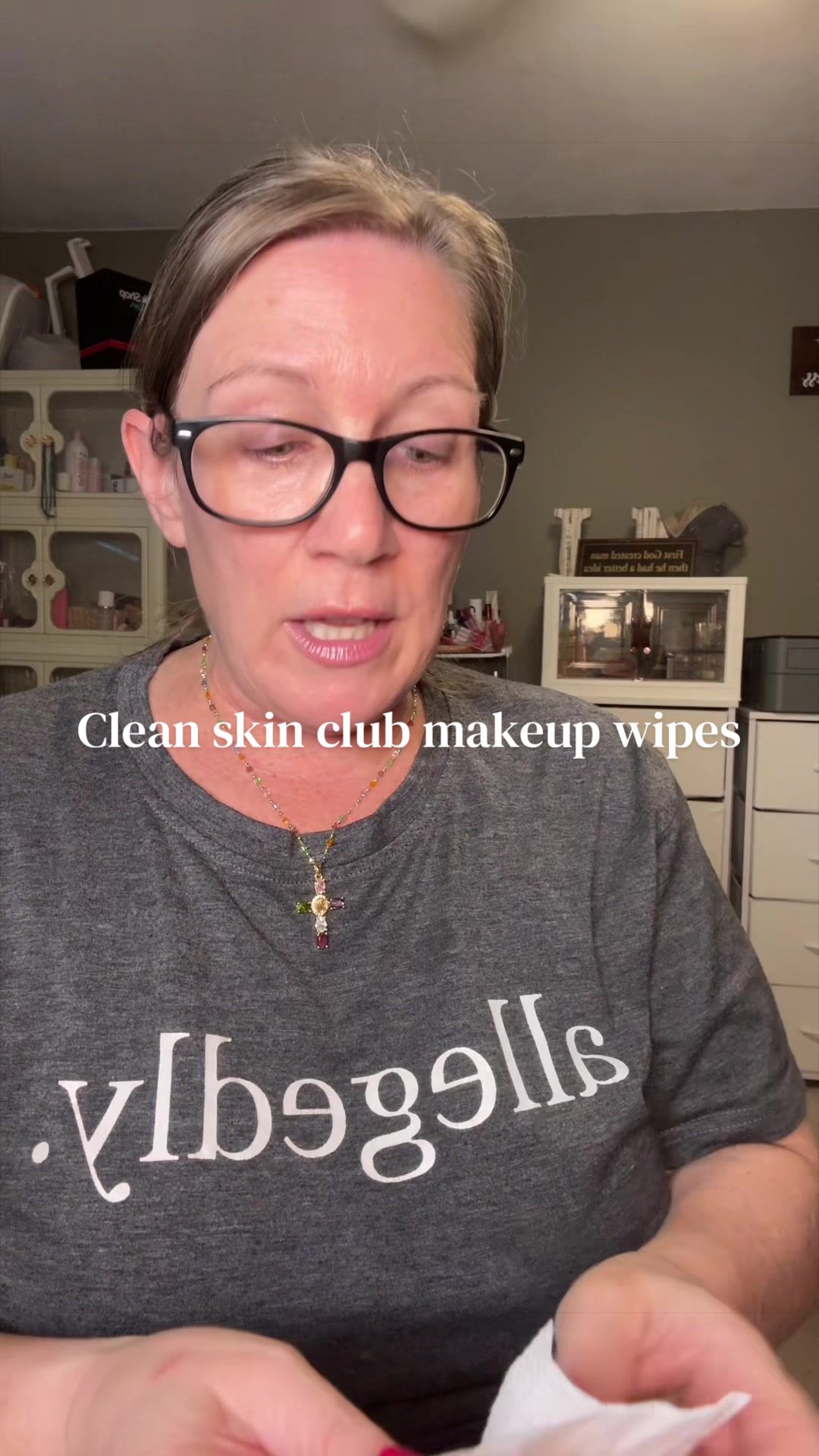 TikTok post by @tiktokmomof6 for Clean Skin Club. Caption reads: Two years strong using @Clean Skin Club cloths and....