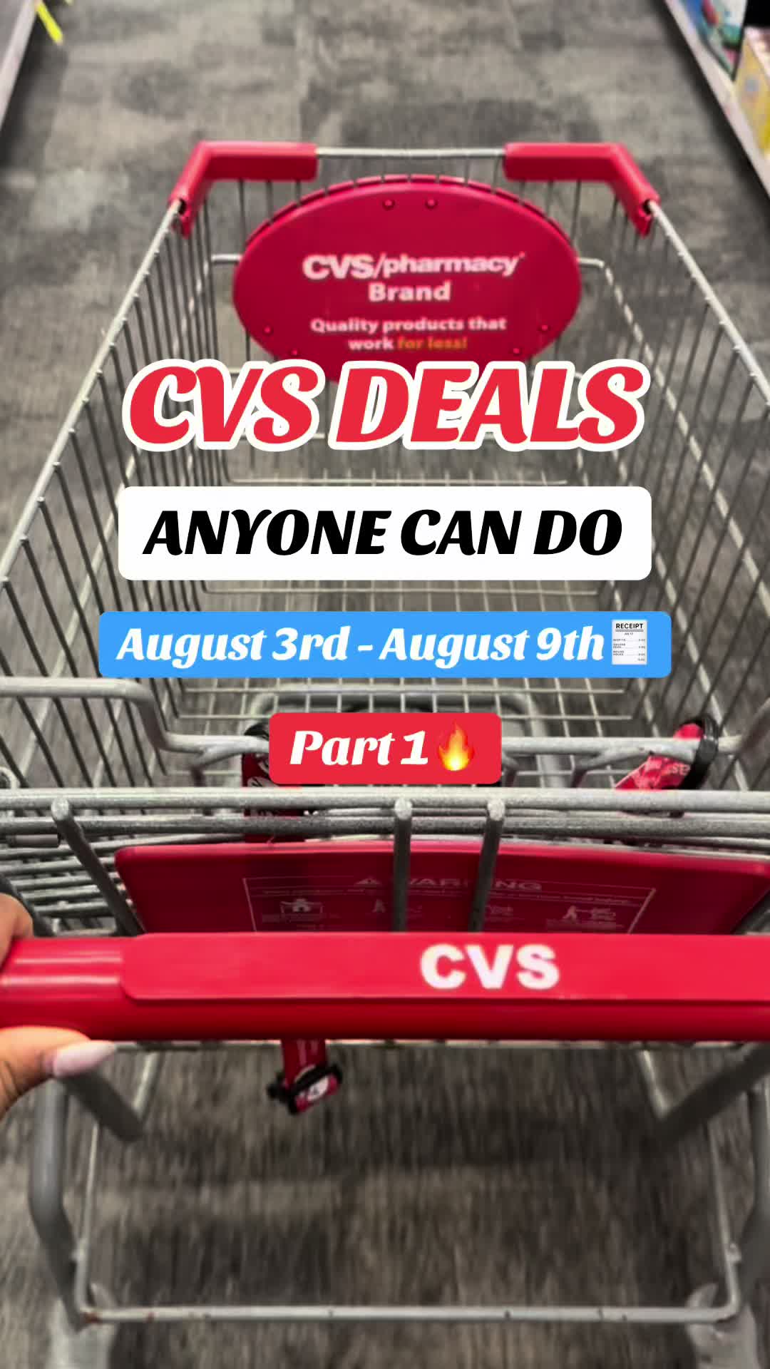 TikTok post by @savingwithnia for Febreze. Caption reads: BEST CVS Deals This Week 8/3-8/9😍🔥🏃🏽‍♀️....