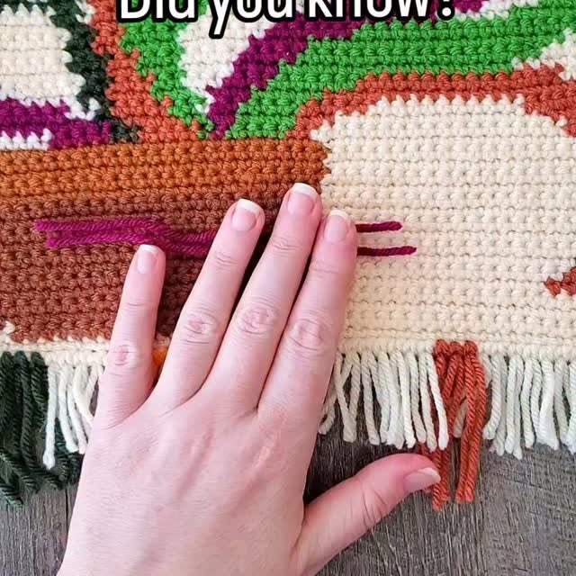 Instagram post by @divinedebris for Crochet. Caption reads: Love it or hate it, IMO fringe makes an impact on....