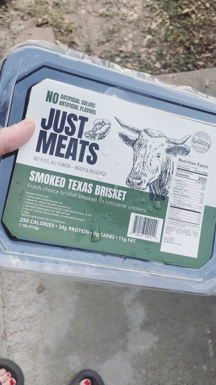 Instagram post by @kristinacobb_ for Just Meats. Caption reads: FOOTBALL SUNDAY DINNER with @justmeats.co 

We....