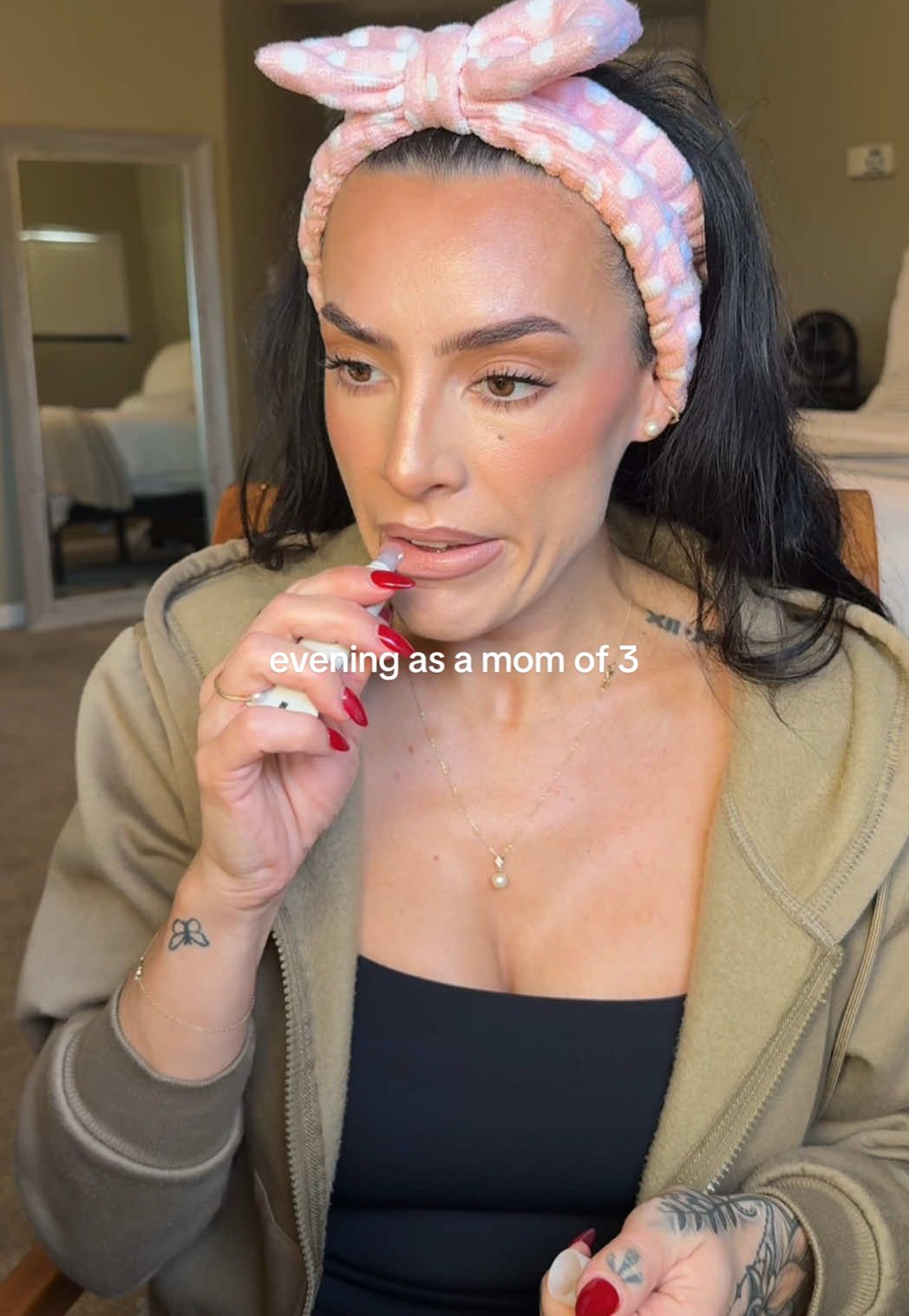 TikTok post by @nicoleamymarie for HomeGoods. Caption reads: [...] love, are we old for ending the night....