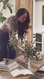 Instagram post by @joannagaines for Loloi Rugs. Caption reads: It’s here! New rugs and pillows by @joannagaines x....