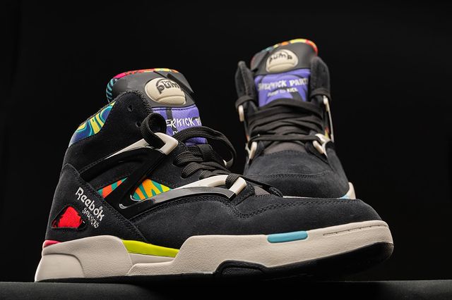 Instagram post by @mattjackson13 for Champs Sports. Caption reads: Our new @Reebok Pump Superkicks available....