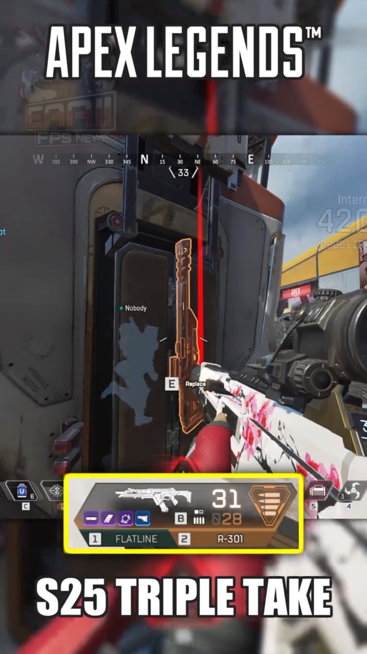 Instagram post by @mayor_of_fps for Apex Legends. Caption reads: of all the guns 😭

OP: eaafps.