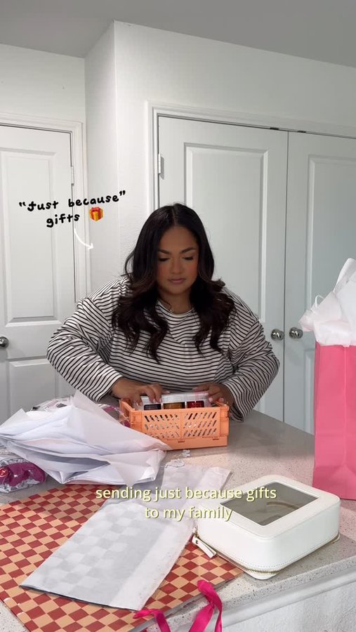 Instagram post by @valerianatttt for Ally. Caption reads: Splurging on the people I love without messing up....